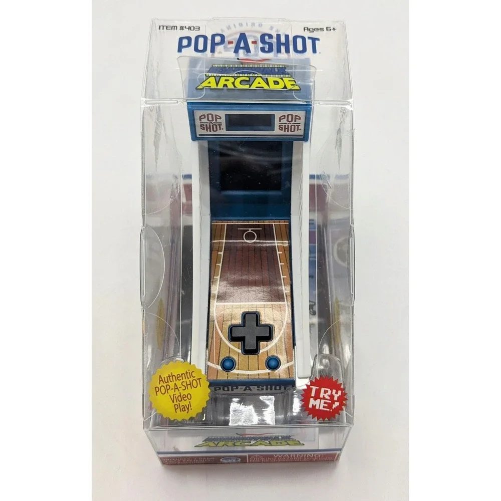 2020 Super Impulse Boardwalk Arcade Pop-A-Shot Mini Handheld Game